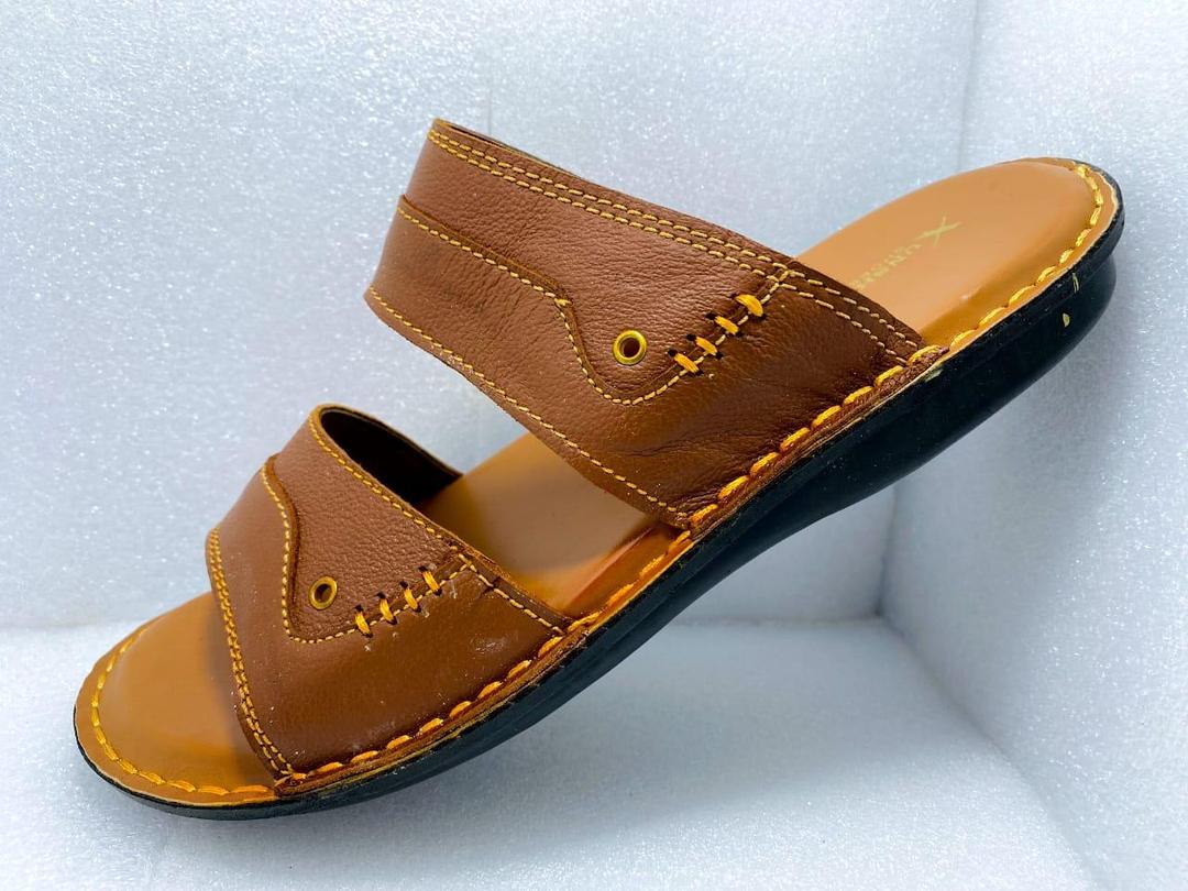 Men's Mustard Leather Casual Sandals Size 7-11