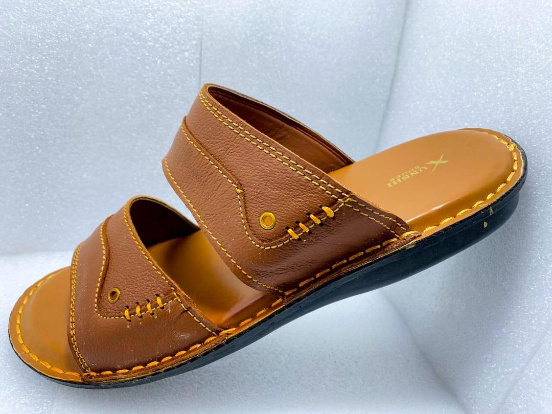 Men's Mustard Leather Casual Sandals Size 7-11