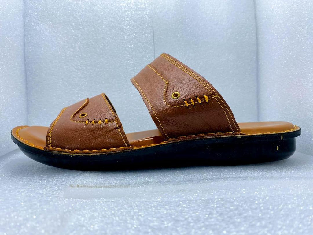 Men's Mustard Leather Casual Sandals Size 7-11